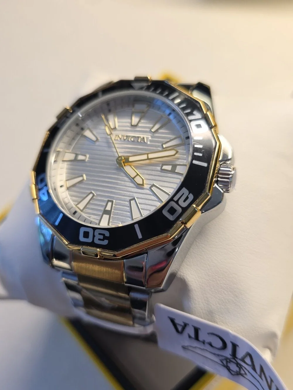 328.  Invicta Pro Diver Men's Watch 46mm, Gold, Steel (69237)
